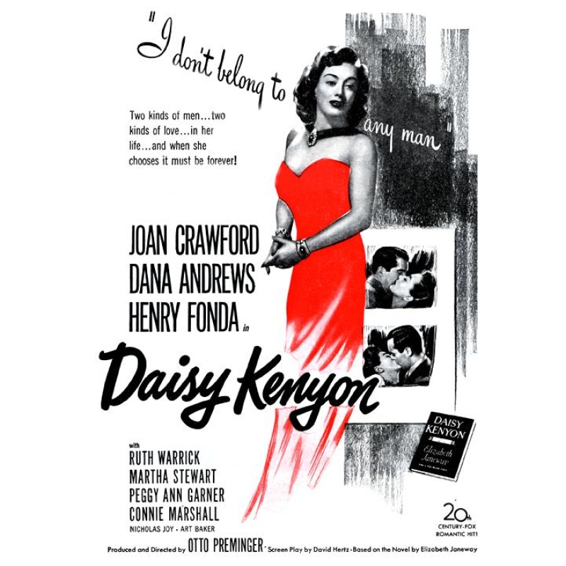 Daisy Kenyon 1947 with Joan Crawford, Henry Fonda and Dana Andrews