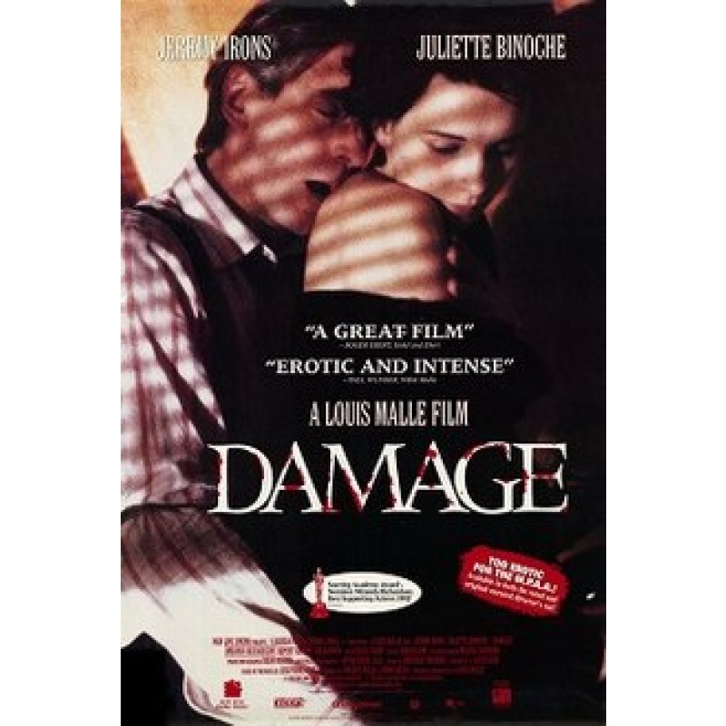 Damage (1992) Jeremy Irons, Juliette Binoche, Miranda Richardson