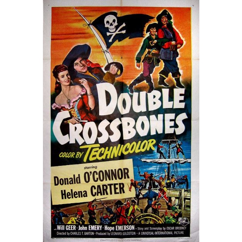 Double Crossbones (1951)  Donald O&#039;Connor, Helena Carter, Will Geer