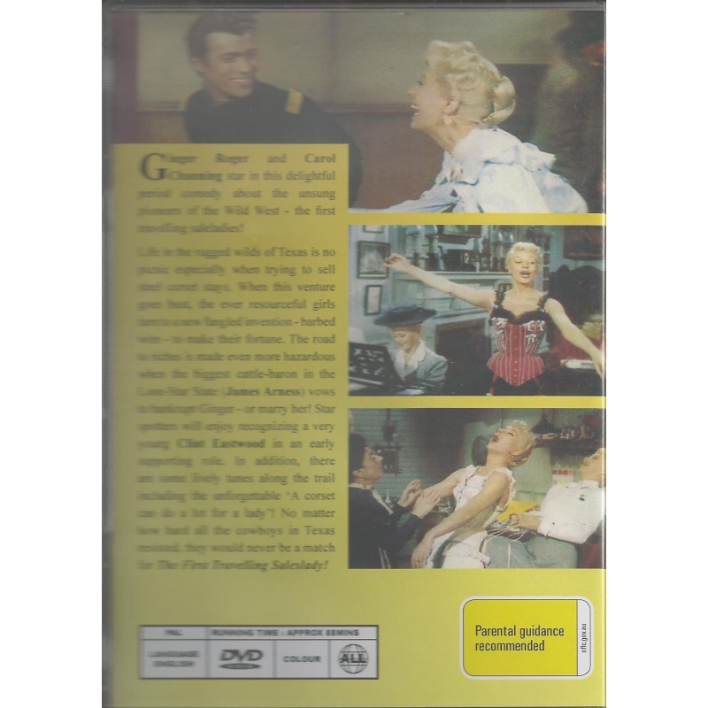 FIRST TRAVELLING SALES LADY - GINGER ROGERS & EARLY CLINT EASTWOOD - ALL REGION DVD