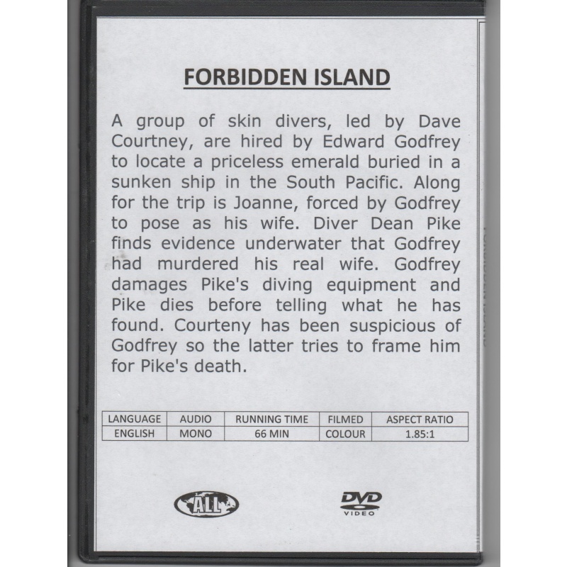 FORBIDDEN ISLAND - JON HALL  ALL REGION DVD