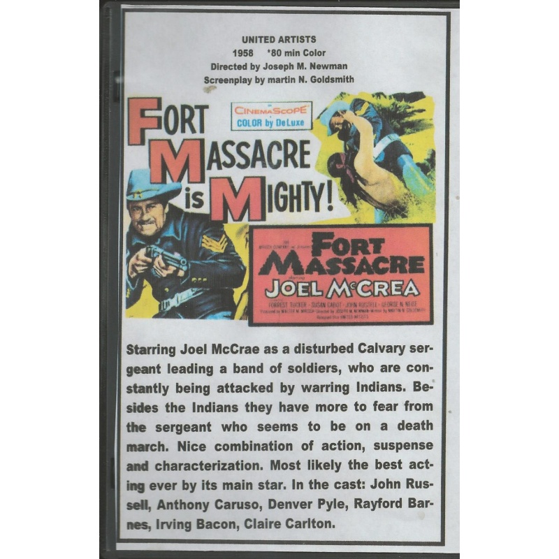 FORT MASSACRE IS MIGHTY - JOEL MACRAE ALL REGION DVD