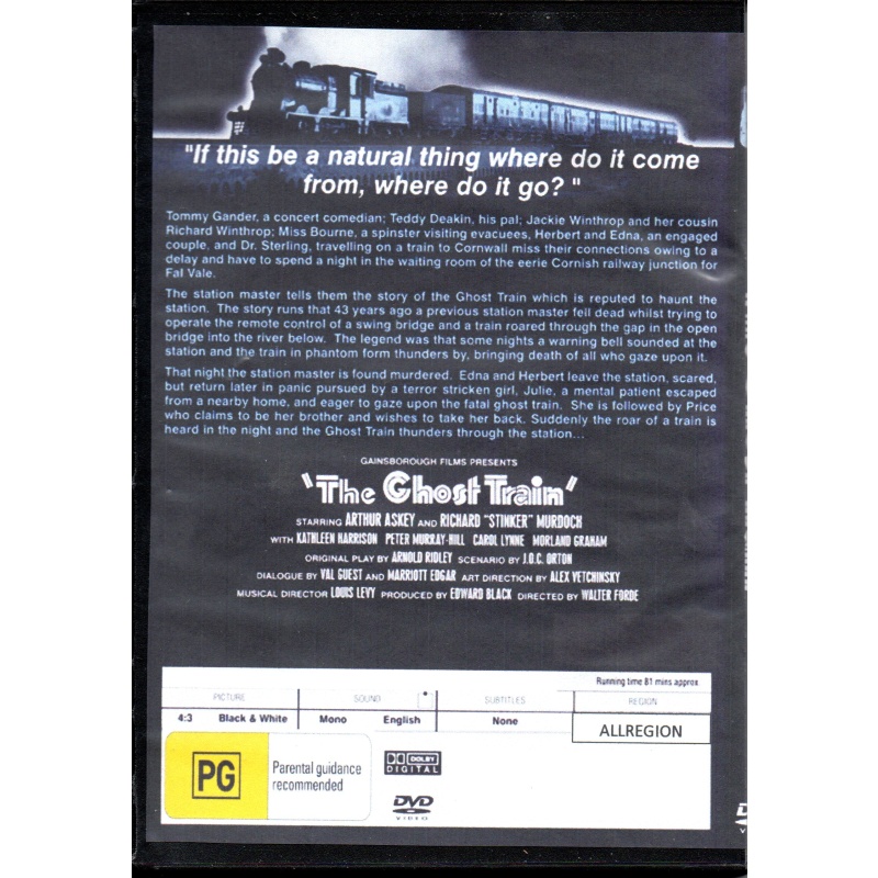 GHOST TRAIN - ARTHUR ASKEY ALL REGION DVD