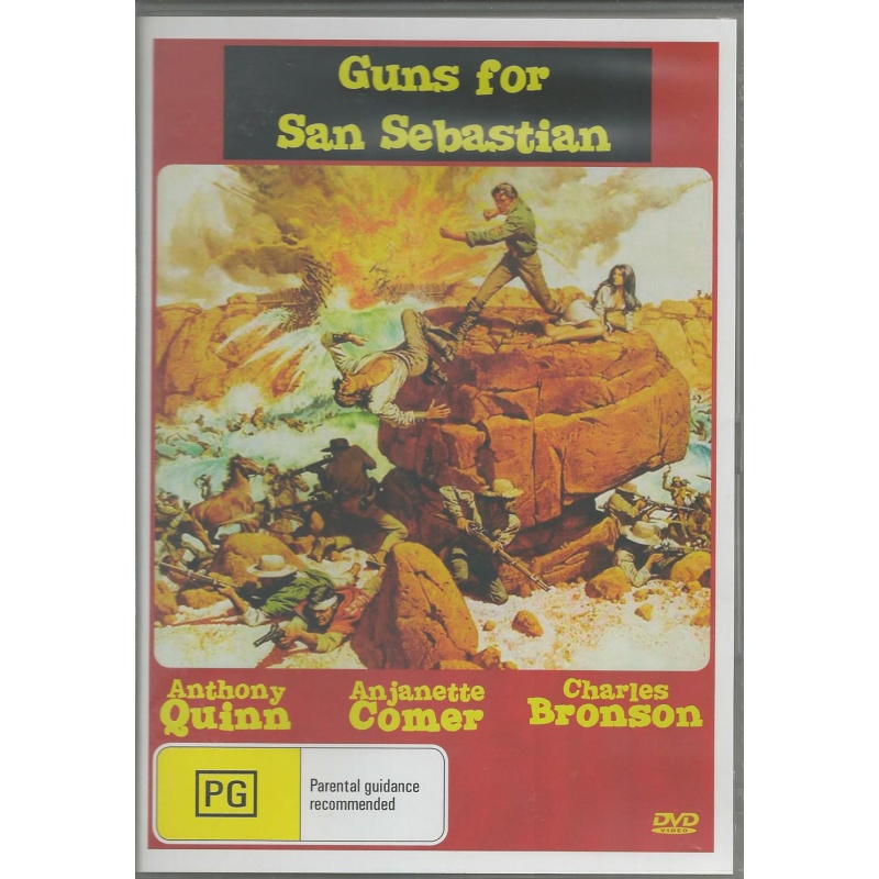 GUNS OF SAN SEBASTIAN - CHARLES BRONSON & ANTHONY QUINN  ALL REGION DVD
