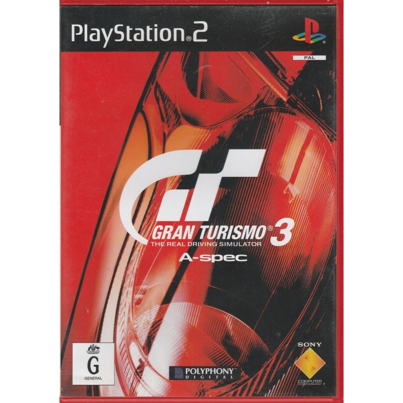 Grand Turismo 3 A-Spec - Sony PS2 - Pre-Owned With Manual