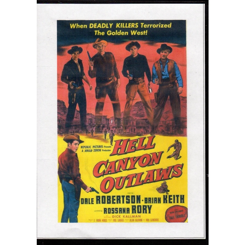 HELL CANYON OUTLAWS - DALE ROBERTSON & BRIAN KEITH  ALL REGION DVD