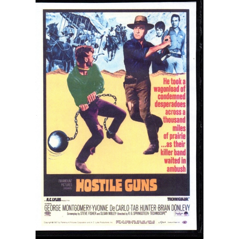 HOSTILE GUNS - GEORGE MOTGOMERY & YVONNE DE CARLO - ALL REGION DVD