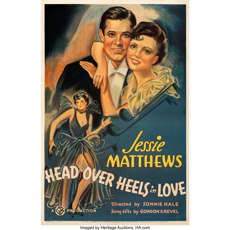 Head Over Heels (1937) Jessie Matthews, Louis Borel, Robert Flemyng