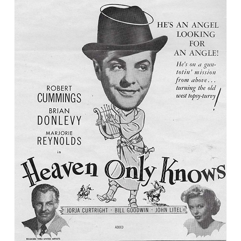 HEAVEN ONLY KNOWS 1947 DVD Robert Cummings)