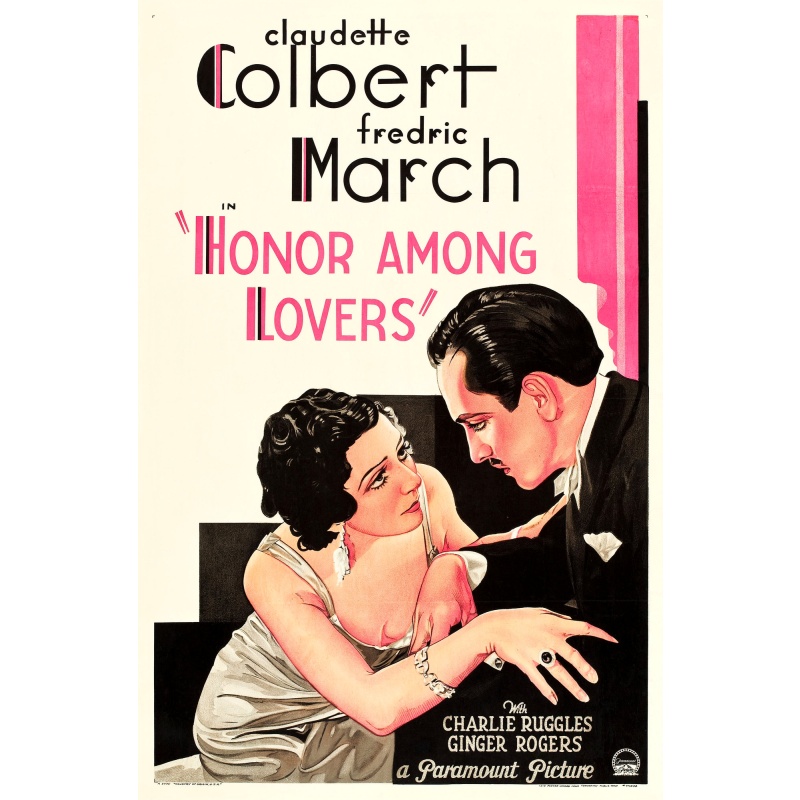 Honor Among Lovers 1931 Claudette Colbert, Ginger Rogers, Fredrick March