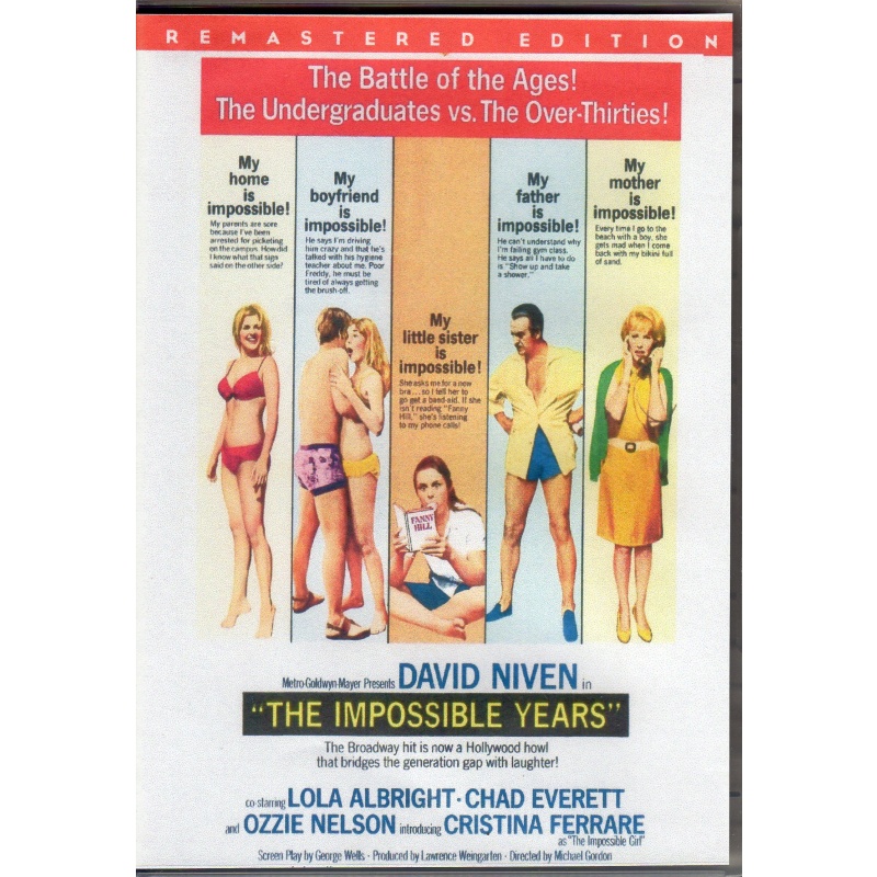 IMPOSSIBLE YEARS - DAVID NIVEN  ALL REGION DVD