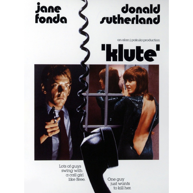 Klute.1971 Jane Fonda,  Donald Sutherland, Roy Scheide