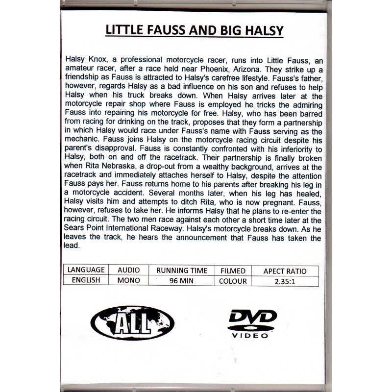 LITTLE FAUSS AND BIG HALSEY - ROBERT REDFORD ALL REGION DVD