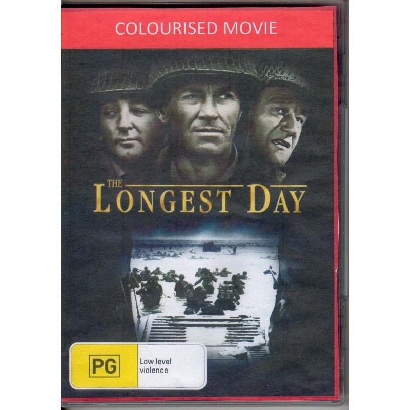 LONGEST DAY IN COLOUR - JOHN WAYNE  ALL REGION DVD