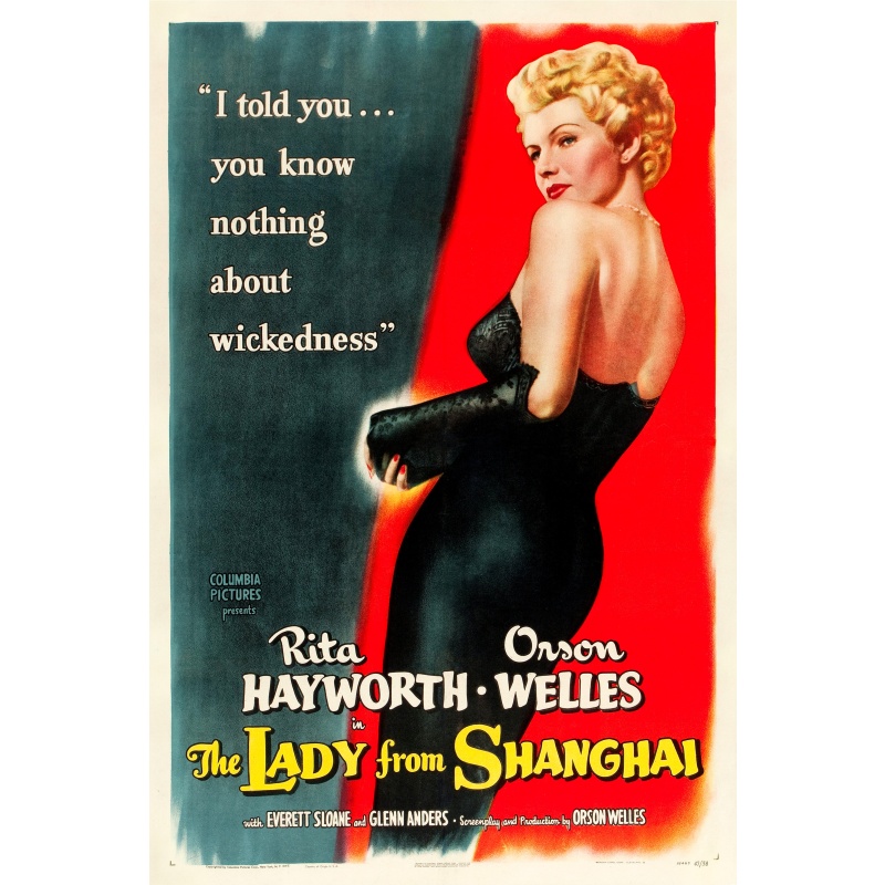 The Lady from Shanghai 1947 Rita Hayworth, Orson Welles, Everett Sloane, Ted de Corsia, Glenn Anders, Director: Orson Welles (uncredited)