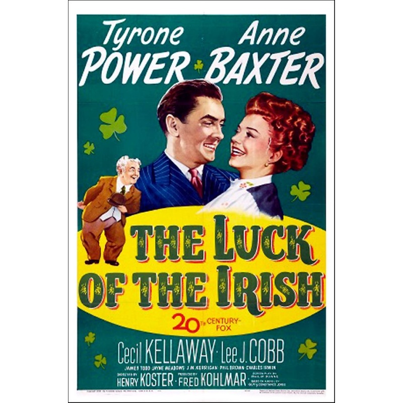 The Luck of The Irish 1948 Tyrone Power, Anne Baxter, Cecil Kellaway