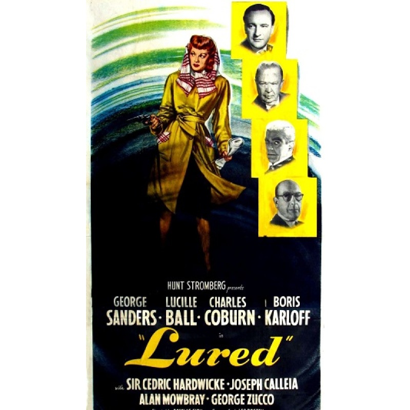 Lured (1947)  George Sanders, Lucille Ball, Charles Coburn