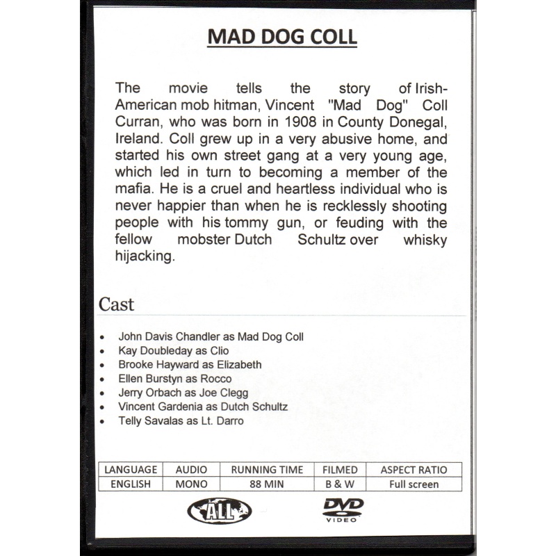 MAD DOG COL - JOHN DAVIS CHANDLER  ALL REGION DVD