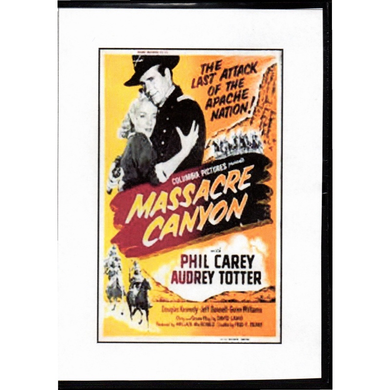MASSACRE CANYON - PHIL CAREY & AUDREY TOTTER  ALL REGION DVD