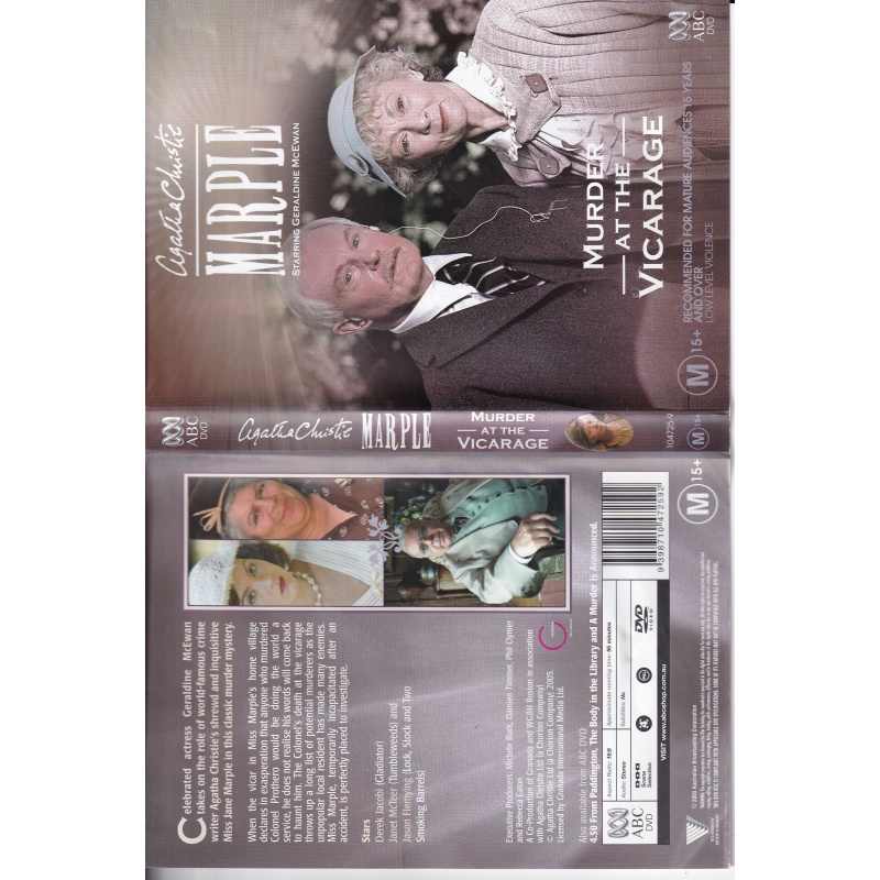 AGATHA CHRISTIE - MURDER AT THE VICERAGE ALL REGION DVD