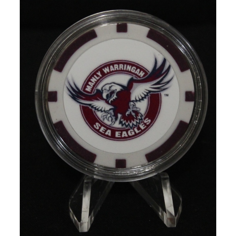 Poker Chip Card Guards Protectors - Manly Sea Eagles