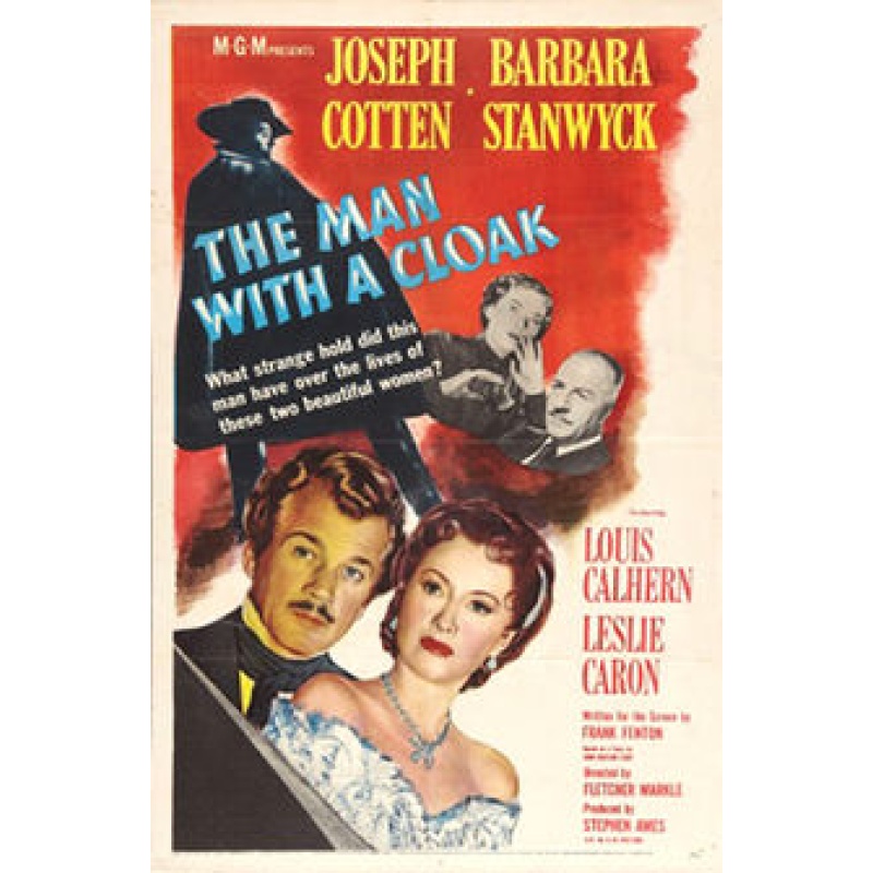 The Man With a Cloak 1951  Joseph Cotten, Barbara Stanwyck, Louis Calhern