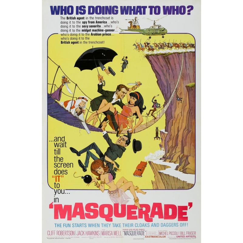 Masquerade (1965) Cliff Robertson, Jack Hawkins, Marisa Mell