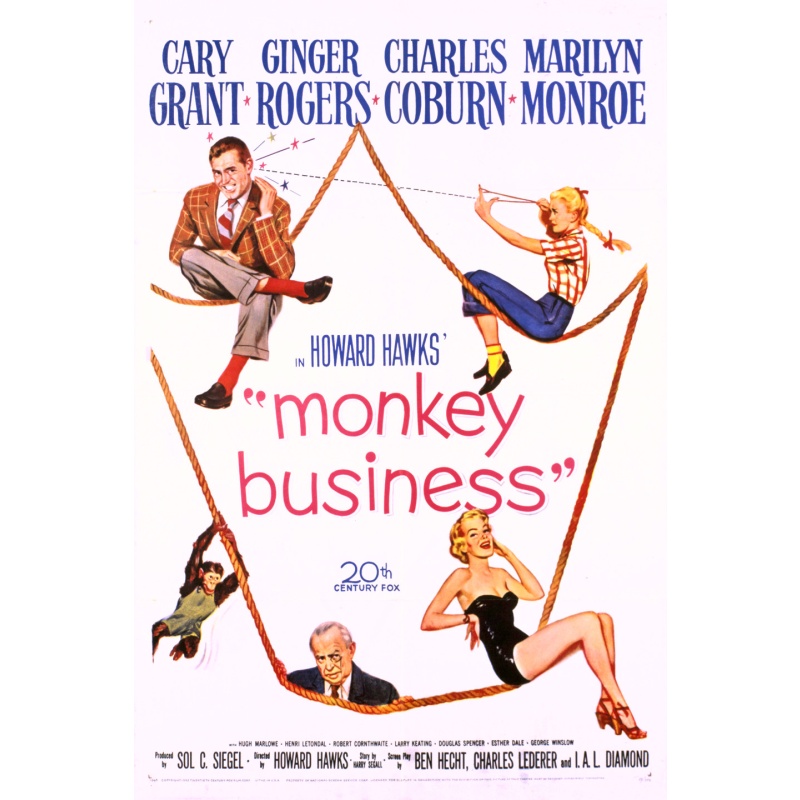 Monkey Business (1952 )Cary Grant, Ginger Rogers, Marilyn Monroe