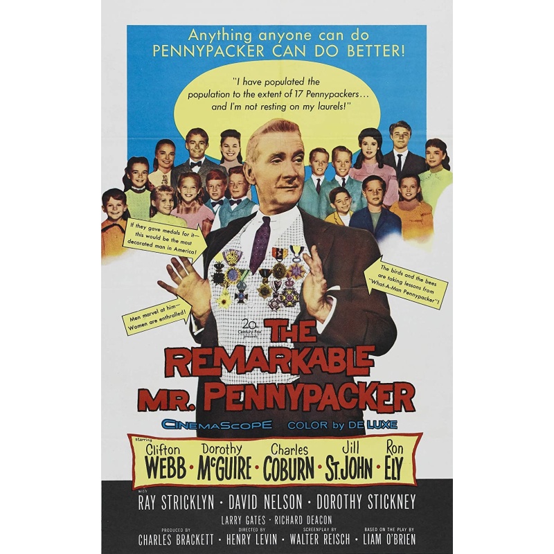 The Remarkable Mr. Pennypacker (1959)Stars Clifton WebbDorothy McGuireCharles Coburn