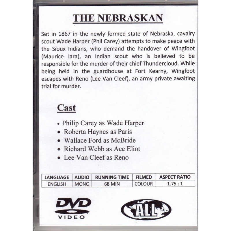 NEBRASKAN - PHIL CAREY & ROBERTA HAYES  ALL REGION DVD