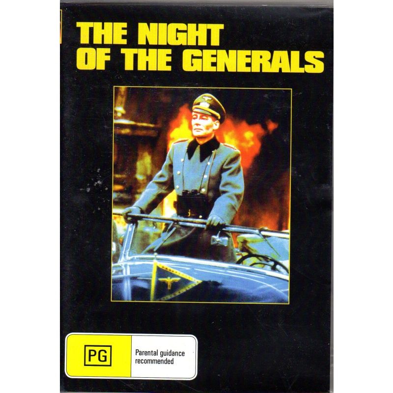 NIGHT OF THE GENERALS - PETER O&#039;TOOLE & OMAR SHARIF ALL REGION DVD