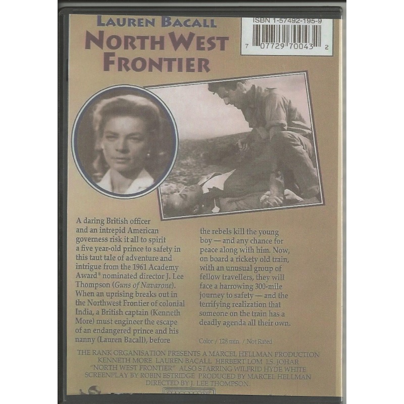NORTHWEST FRONTIER - KENNETH MOORE & LAUREN BACALL  ALL REGION DVD