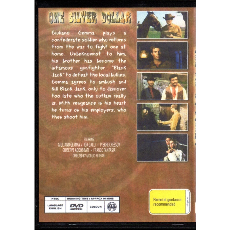 ONE SILVER DOLLAR - GIULLANO GEMMA  ALL REGION DVD