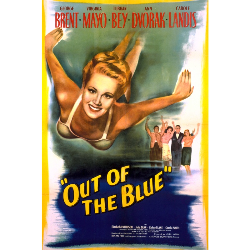 Out of The Blue 1947 George Brent, Virginia Mayo, Turhan Bey
