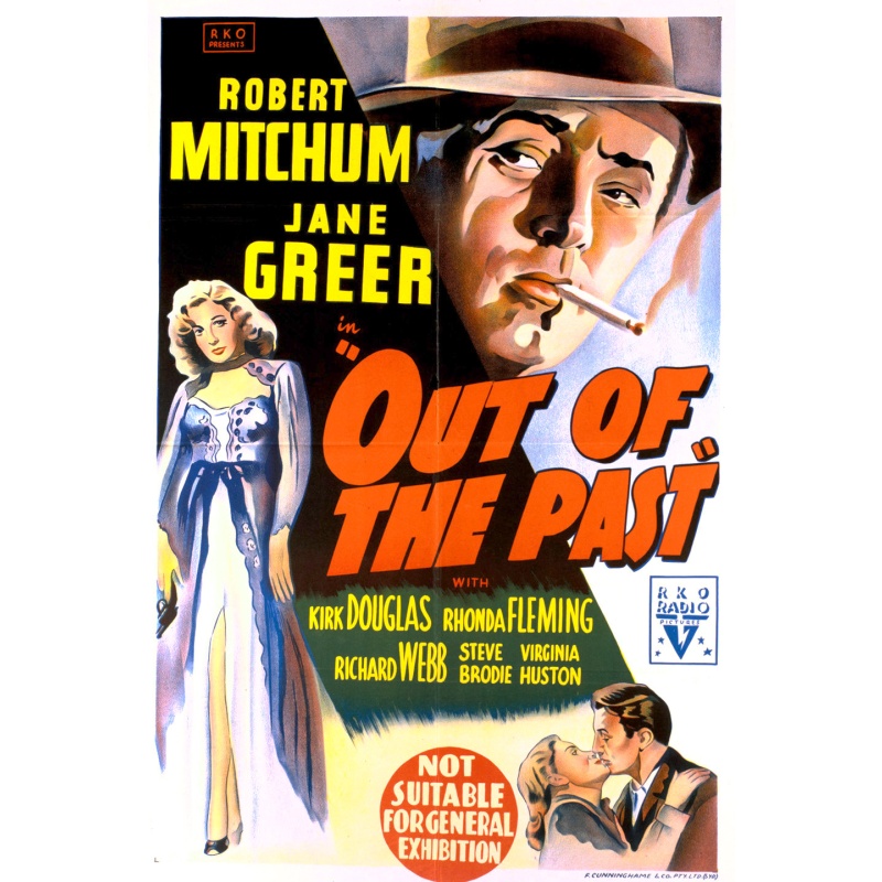 Out Of The Past 1947.  Robert Mitchum, Jane Greer, Kirk Douglas, Rhonda Fleming