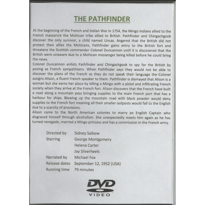 PATHFINDER - GEORGE MONTGOMERY ALL REGION DVD