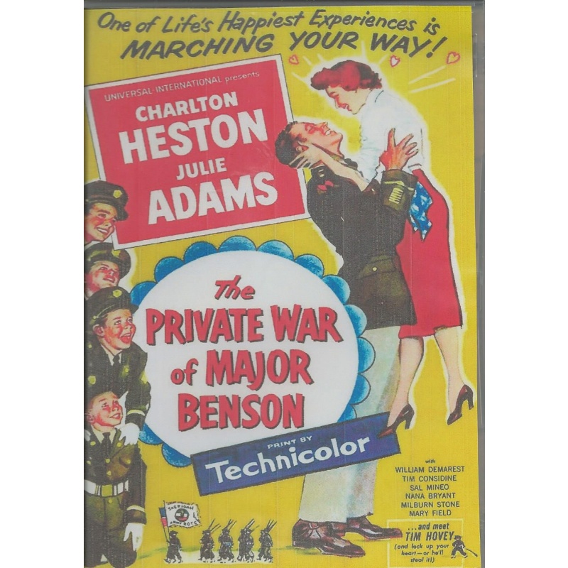 PRIVATE WAR OF MAJOR BENSON - CHARLTON HESTON & JULIE ADAMS -  ALL REGION DVD