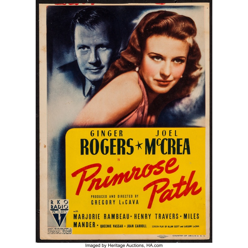Primrose Path (1940)  Ginger Rogers, Joel McCrea, Marjorie Rambeau