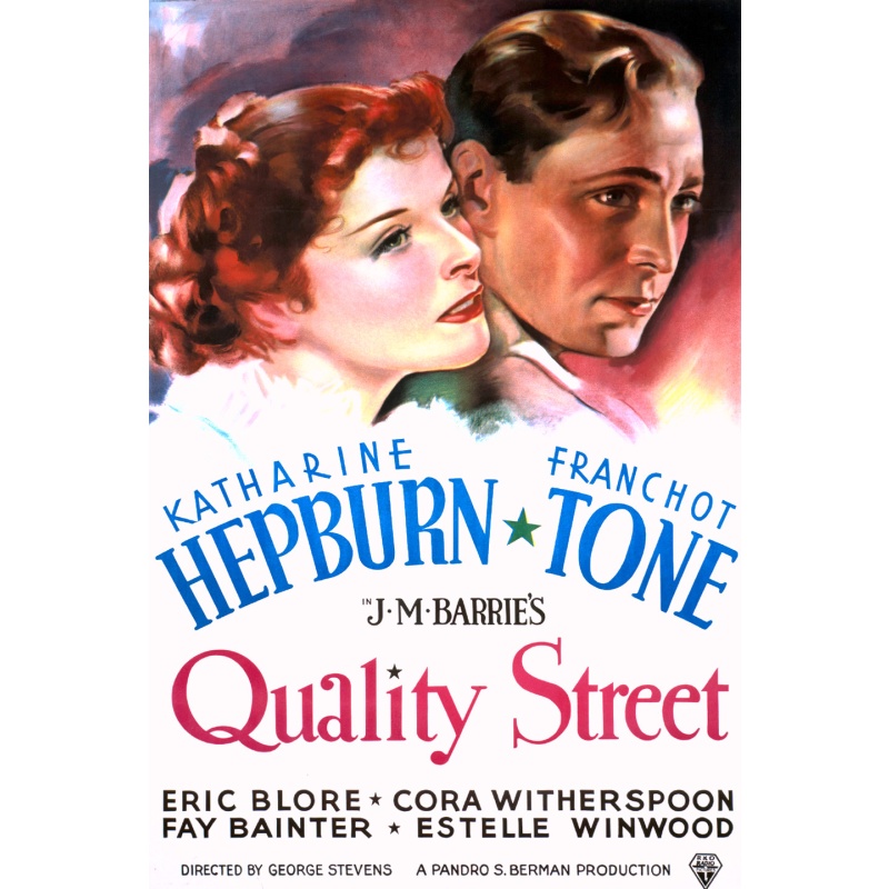 Quality Street (1937) Katherine Hepburn, Franchot Tone, Eric Blore
