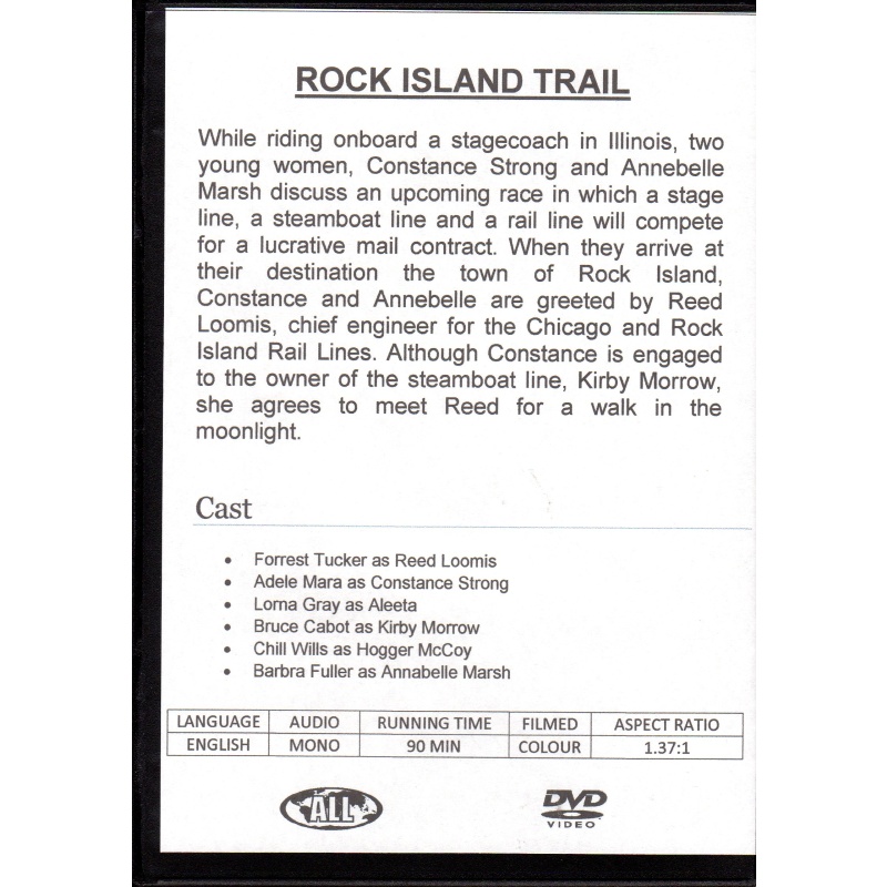 ROCK ISLAND TRAIL - FORREST TUCKER ALL REGION DVD