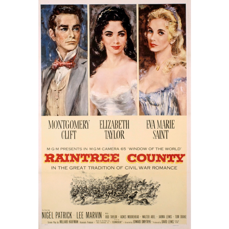 Raintree County 1957 - Elizabeth Taylor, Montgomery Clift, Eva Marie Saint,