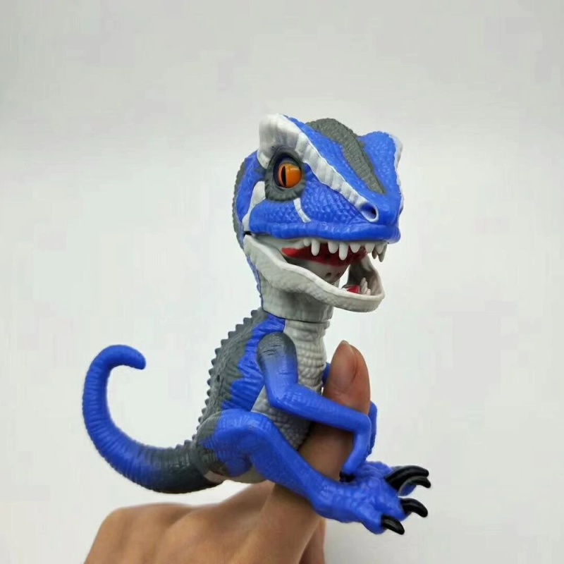 Fingertip Dinosaur Electronic Pet Interactive Toy Domesticated Raptor Bruce Finger Dinosaur Kids Xmas Gift Toys for Children