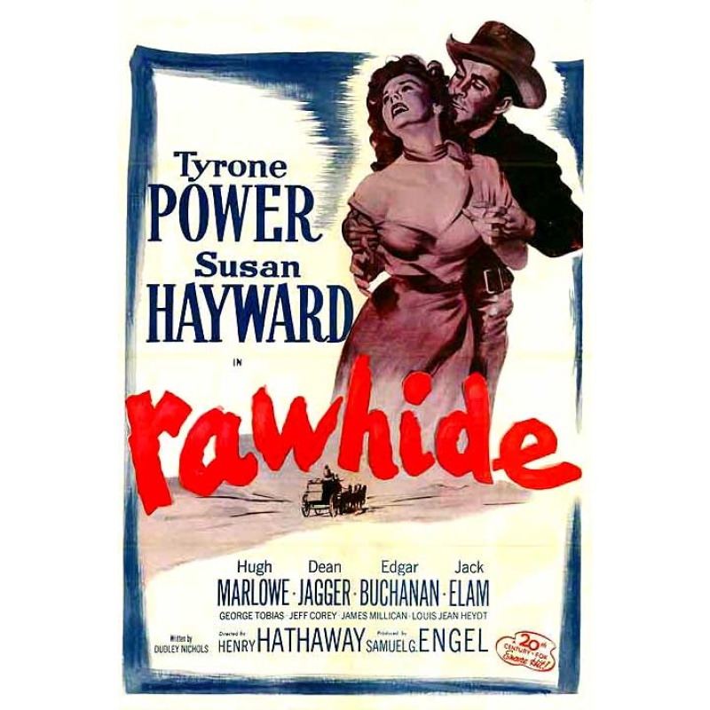 Rawhide (1951) Tyrone Power, Susan Hayward, Hugh Marlowe