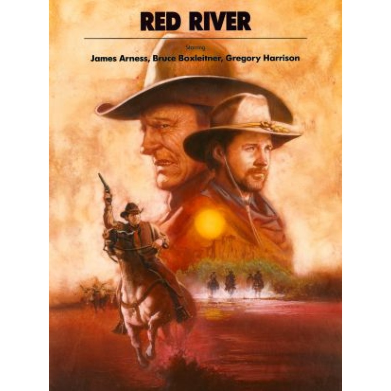 Red River 1988 Bruce Boxleitner, James Arness, Gregory Harrison, Stan Shaw