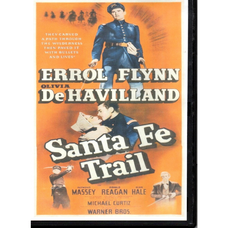 SANTA FE TRAIL - ERROL FLYNN & RONALD REGAN -  ALL REGION DVD
