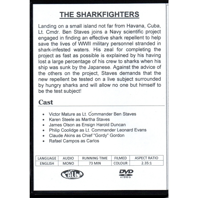 SHARK FIGHTERS - VICTOR MATURE & KAREN STEELE ALL REGION DVD