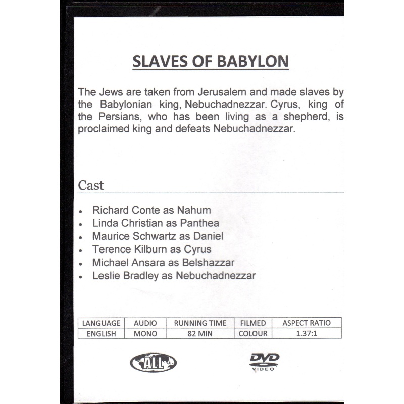 SLAVES OF BABYLON - RICHARD CONTEI - ALL REGION DVD