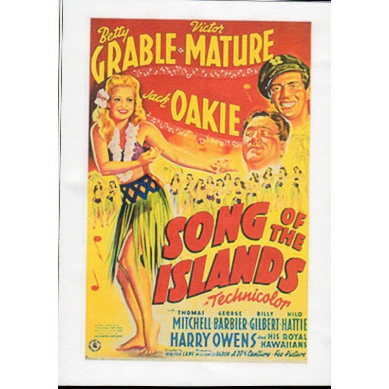 SONG OF THE ISLANDS - BETTY GRABLE & VICTOR MATURE - ALL REGION DVD