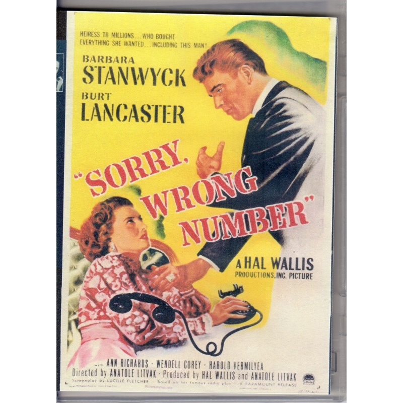 SORRY WRONG NUMBER - BURT LANCASTER CLASSIC - ALL REGION DVD