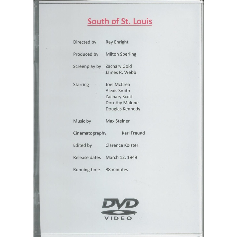 SOUTH OF ST LOUIS - JOEL MACRAE -  ALL REGION DVD